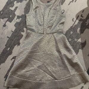 Vince Camuto Shimmering Silver Kids Dress